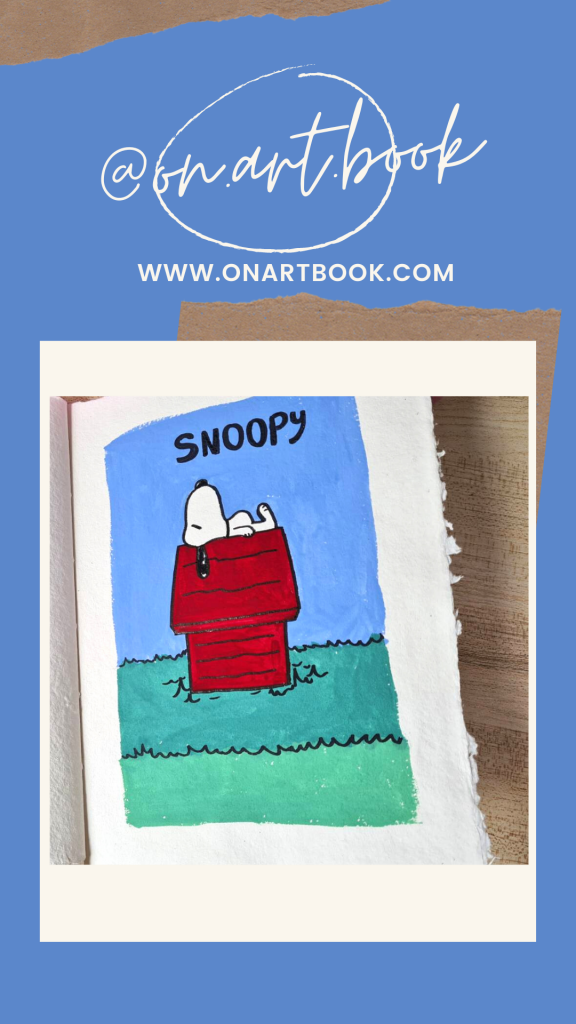 วาด Snoopy ด้วยสี Gouache / Poster กันค่ะ