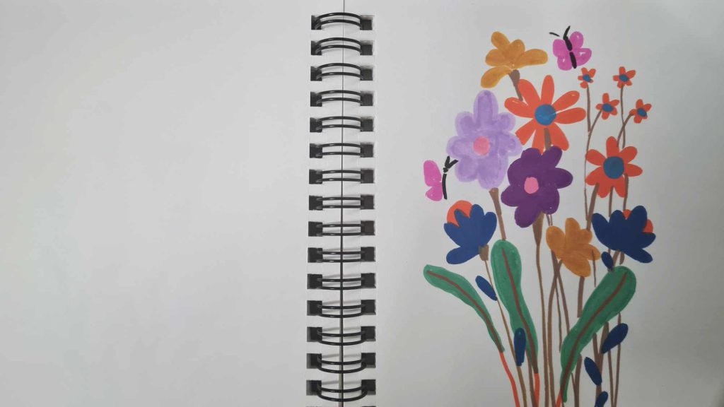 Flowers – Acrylic Marker Pens Painting!